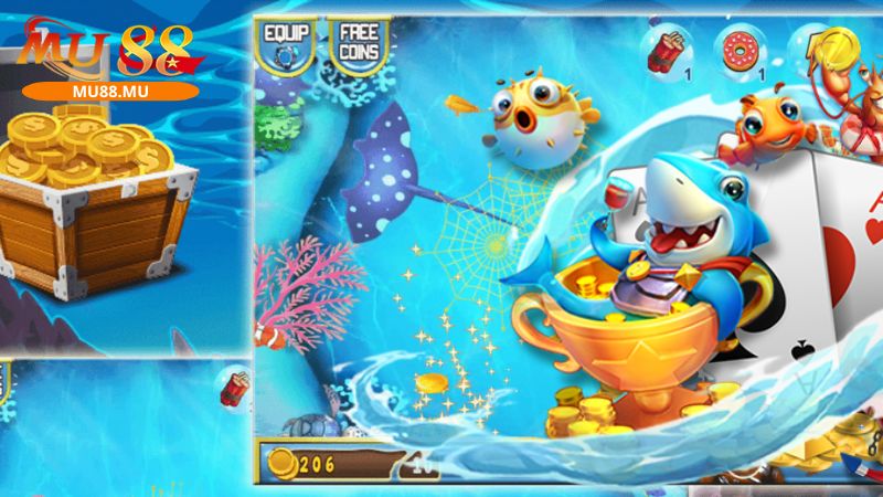 Bắn cá MU88 là phiên bản chơi hiện đại cho săn cá trên mạng